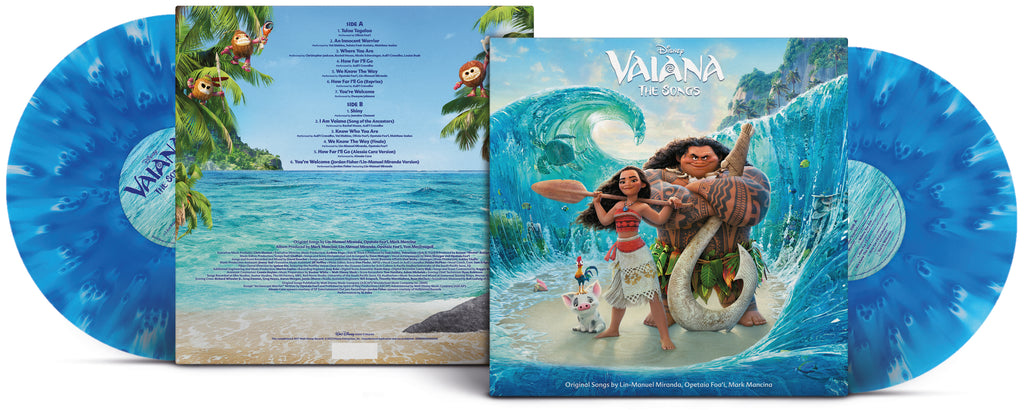 Vaiana: The Songs (Transparent Blue Cloudy Wave LP) - Various Artists - platenzaak.nl