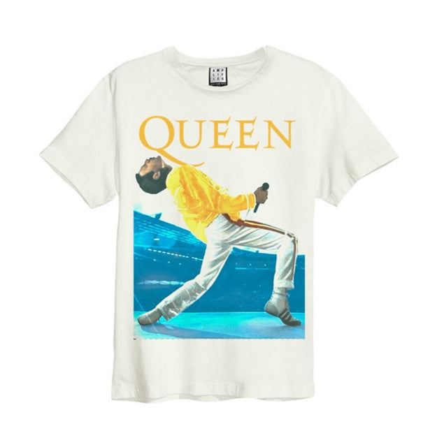 Freddie Triangle (Vintage White XXL T-Shirt) - Freddie Mercury - platenzaak.nl