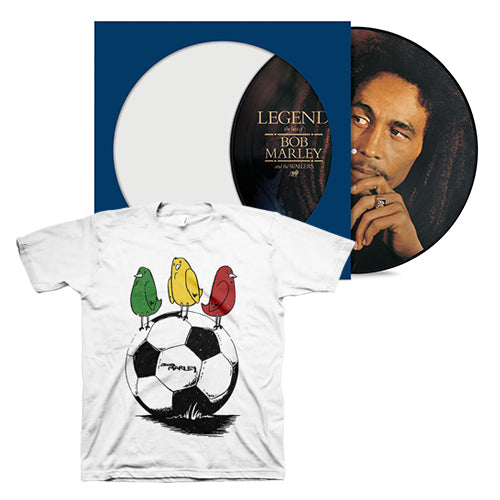 Legend Picture Disc Vinyl + Three Little Birds T-Shirt White (D2C Exclusive) - Bob Marley - platenzaak.nl