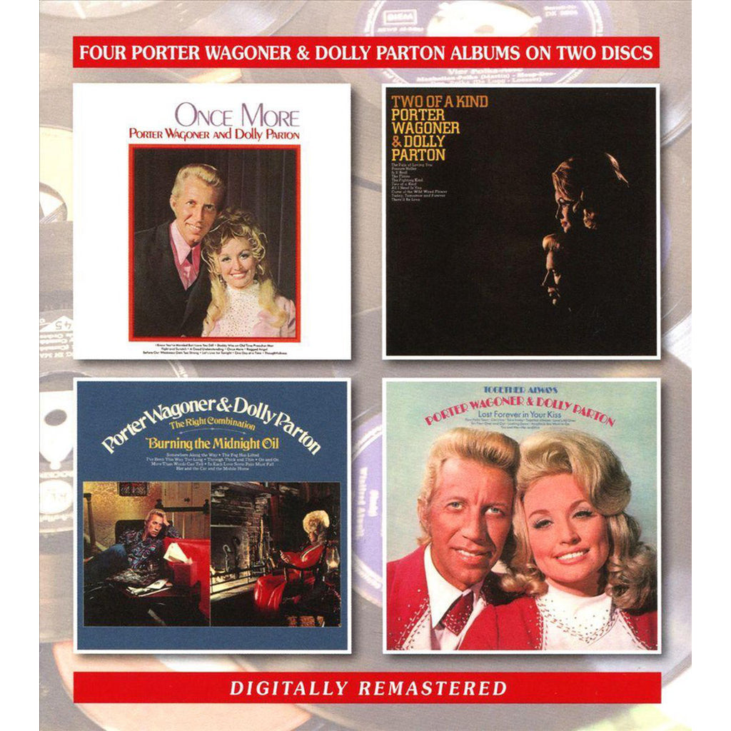 Once More / Two Of A Kind / Together Always / The Right Combination Burning The Midnight Oil (2CD) - Porter Wagoner & Dolly Parton - platenzaak.nl