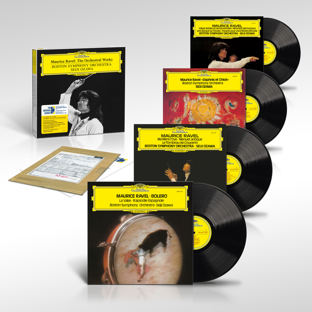 Maurice Ravel: The Orchestral Works (4LP) - Boston Symphony Orchestra, Seiji Ozawa - platenzaak.nl