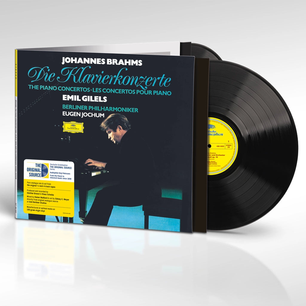 BRAHMS: Piano Concertos Nos. 1 & 2 (2LP) - Emil Gilels, Berliner Philharmoniker, Eugen Jochum - platenzaak.nl