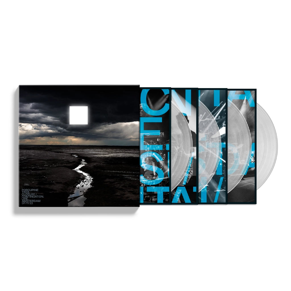 Closure / Continuation. Live. Amsterdam 07/11/22 (Clear 4LP Deluxe Boxset) - Porcupine Tree - platenzaak.nl