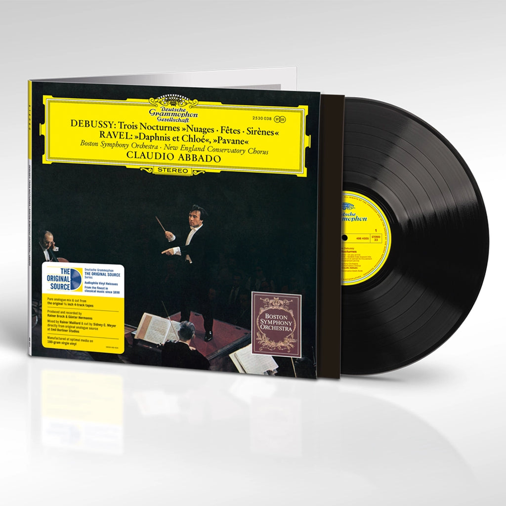 DEBUSSY: Nocturnes  / RAVEL: Daphnis et Chloé Suite Nr. 2 & Pavane pour une infante défunte (LP) - Boston Symphony Orchestra, Claudio Abbado - platenzaak.nl