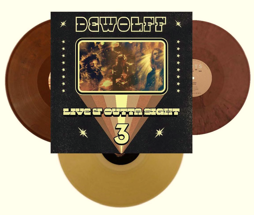 Live & Outta Sight 3 (Slightly Gold/Dirty Pink/Safari Coloured 3LP) - DeWolff - platenzaak.nl