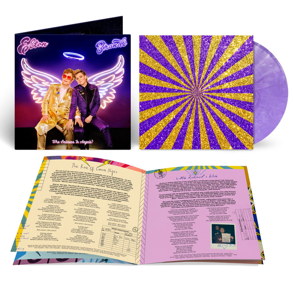 Who Believes In Angels? Store Exclusive Purple Marble Vinyl - Elton John - platenzaak.nl