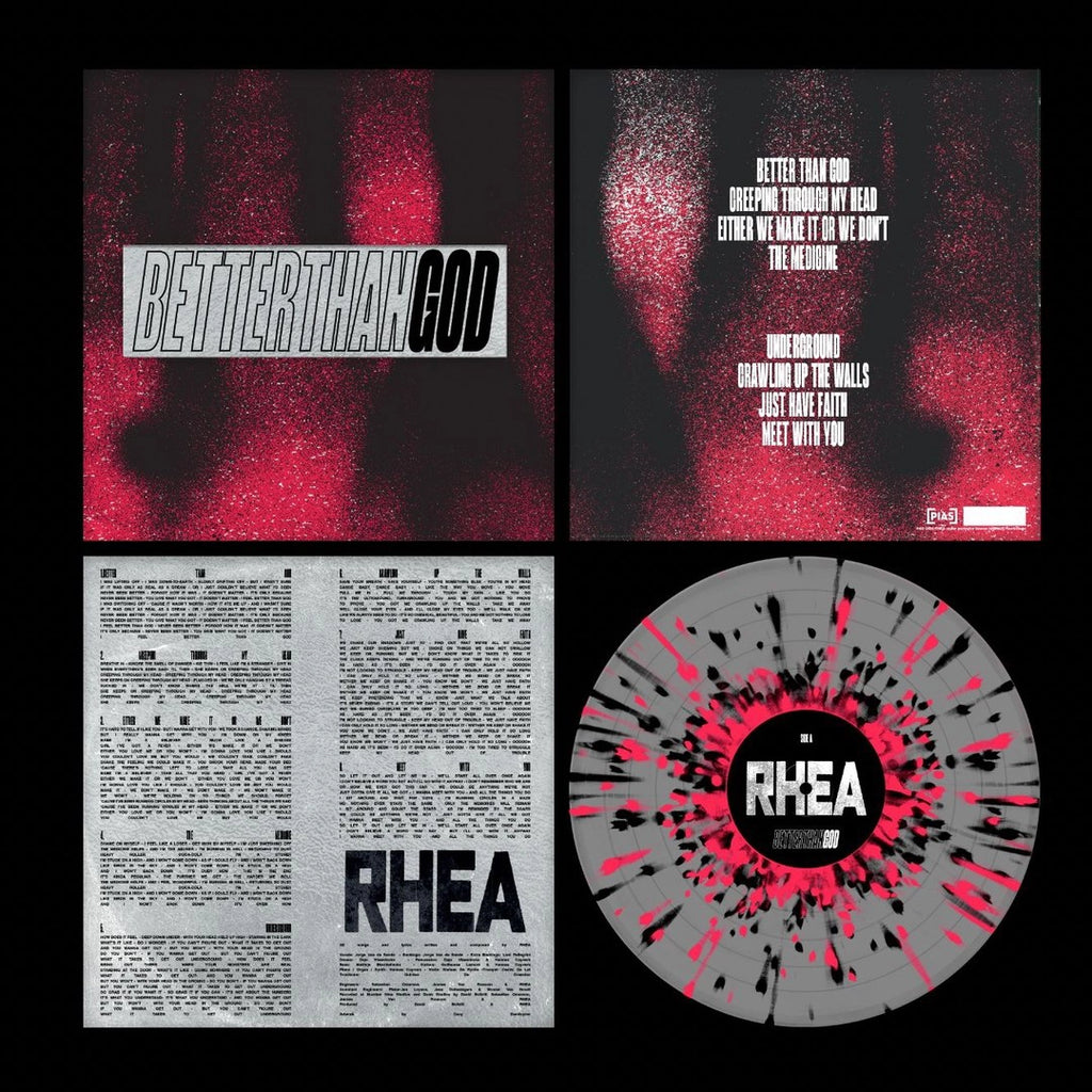 Better Than God (Clear Red & Black Splattered LP) - RHEA - platenzaak.nl