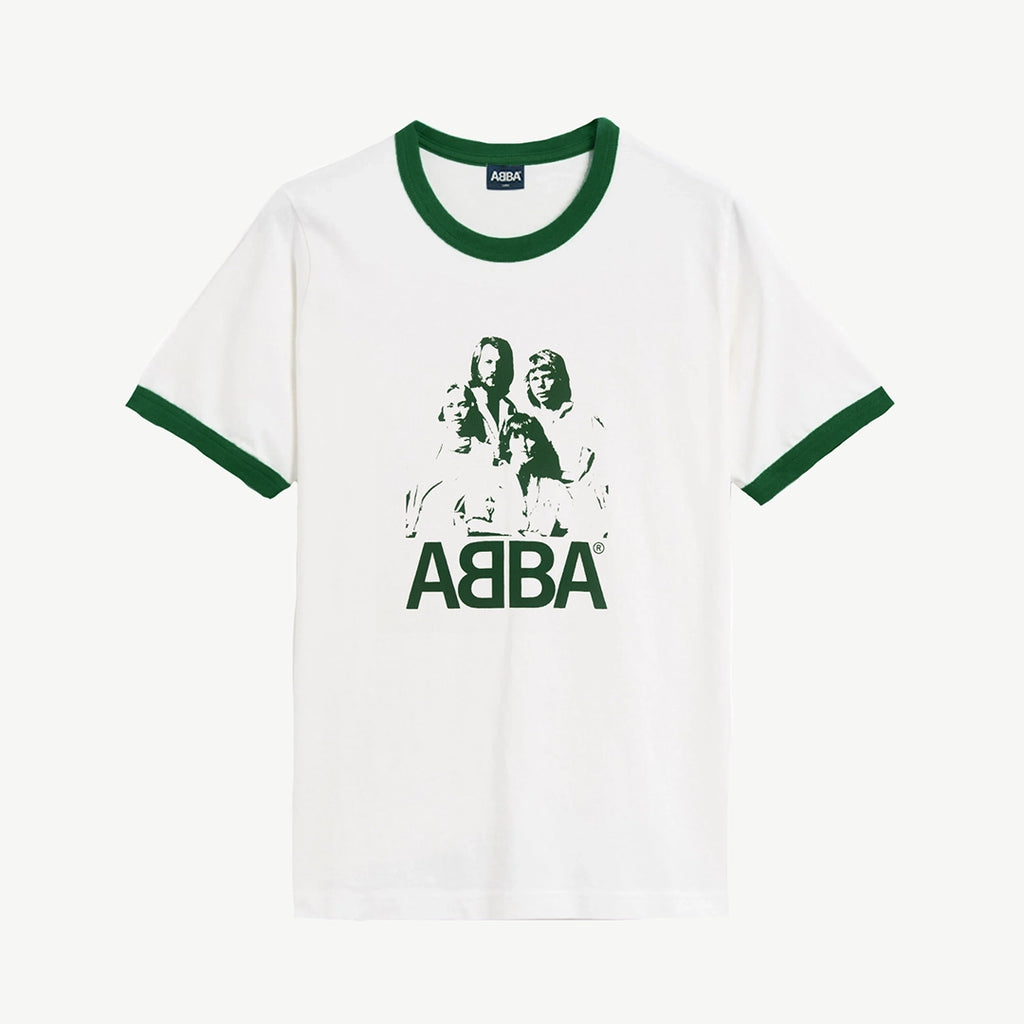 ABBA Ringer (Store Exclusive Off-White/Green T-shirt) - ABBA - platenzaak.nl