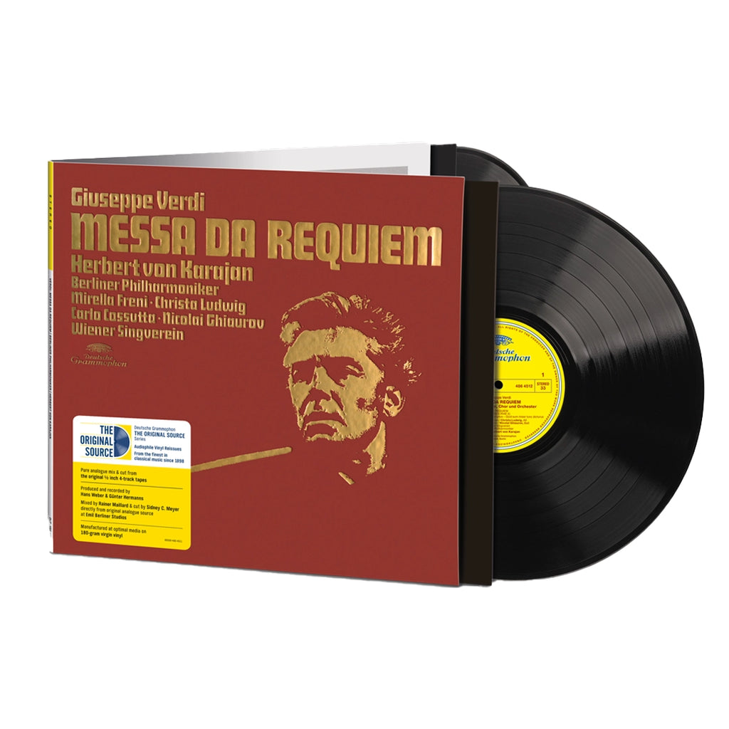 VERDI: Messa da Requiem (2LP) - Mirella Freni, Christa Ludwig, Carlo Cossutta, Nicolai Ghiaurov, Berliner Philharmoniker, Herbert von Karajan, Wiener Singverein - platenzaak.nl