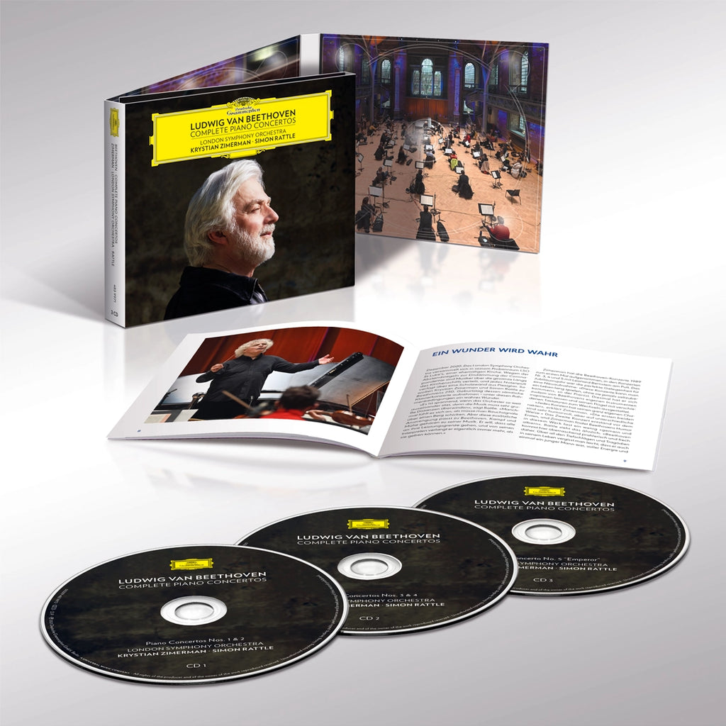 Beethoven: Complete Piano Concertos (3CD) - Krystian Zimerman, London Symphony Orchestra, Sir Simon Rattle - platenzaak.nl