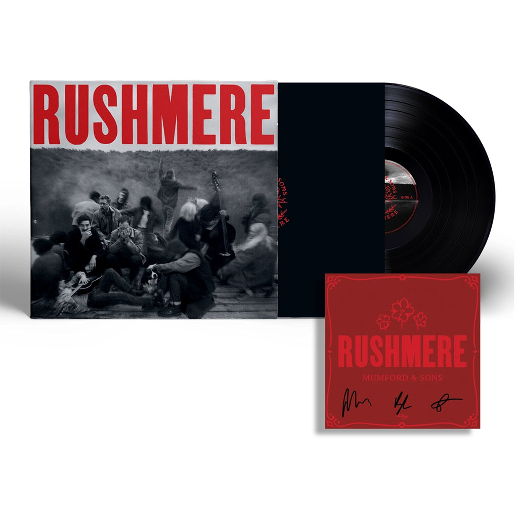 RUSHMERE: Recycled Black Vinyl LP + Signed Art Card - Mumford & Sons - platenzaak.nl