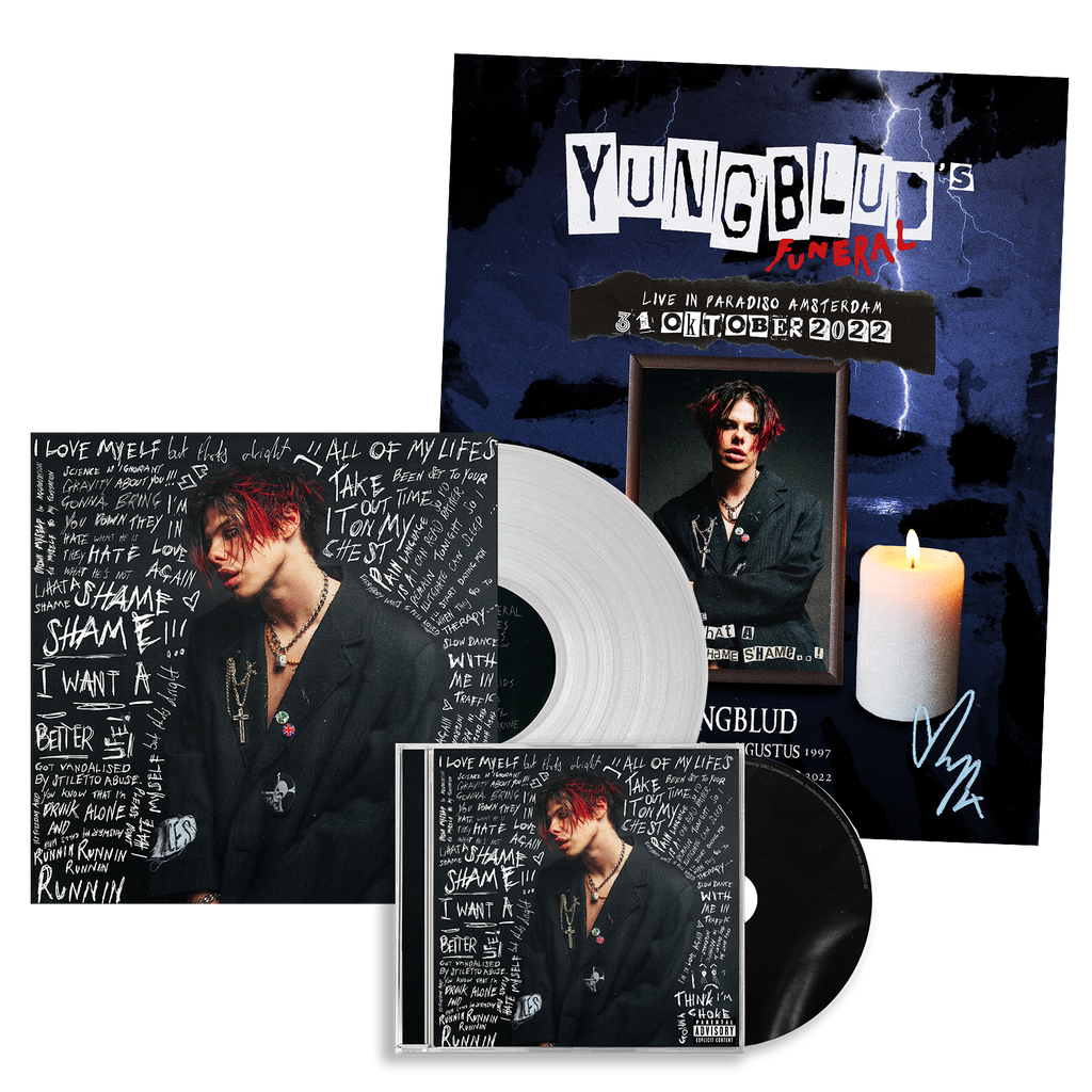 YUNGBLUD (Store Exclusive LP+CD+Signed Funeral Poster+Pre-access Code Bundle) - Platenzaak.nl