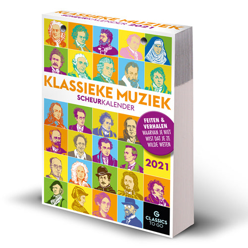 KLASSIEKE MUZIEK Scheurkalender 2021 - Various Artists - platenzaak.nl