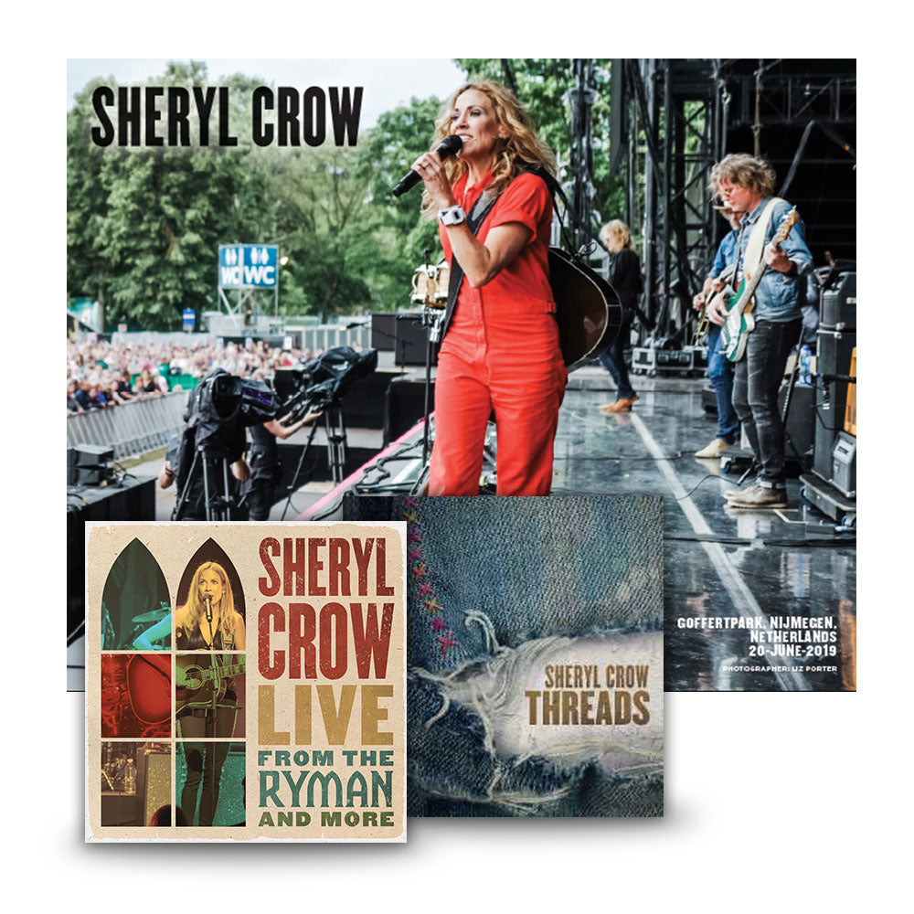 Threads & Live At The Ryman + Exclusive Litho Bundle (Store Exclusive 3CD+Litho) - Sheryl Crow - platenzaak.nl